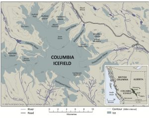 Übersicht des Columbia Icefield